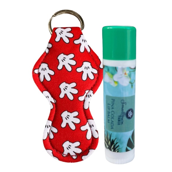 Lip Balm and Mickey Mouse Key Chain Chapstick holder - Picture 1 of 3